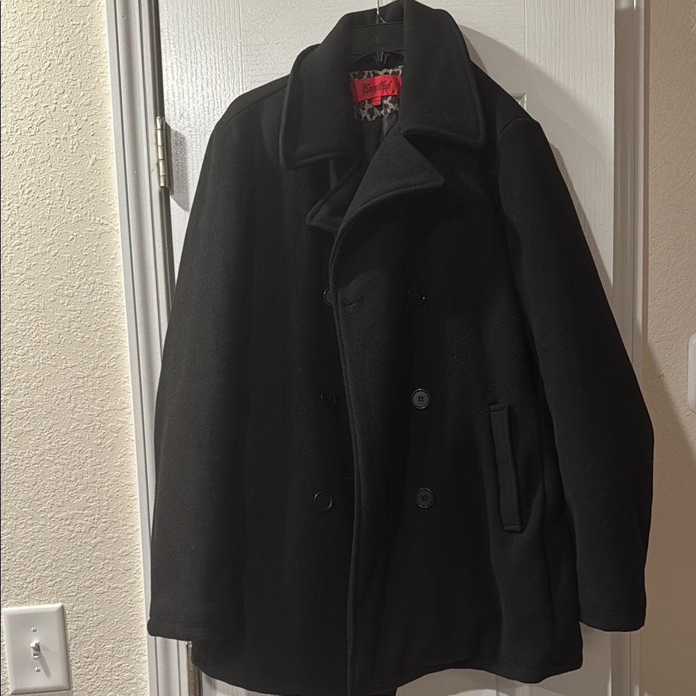 Women’s Black Peacoat